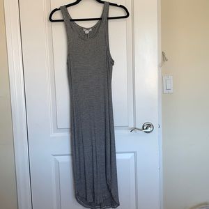 Black and white stripped dress